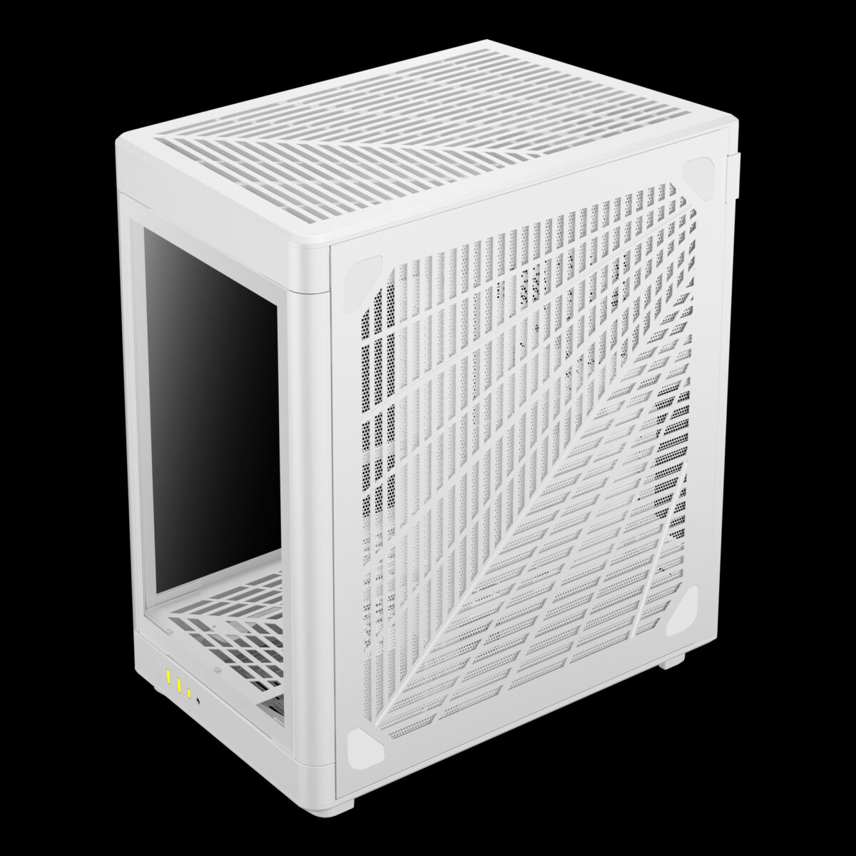Brand GAMDIAS Case Type Mid Tower Color White Material Tempered Glass, Metal Cooling Method Air Model Name NESO P1 WW Light Color RGB Product Dimensions 19.3"D x 12.2"W x 19.5"H Number of USB 2 Ports 2 Special Feature Partition Plate Cooling Technology, RGB Lighting, LED Control Button, Dust Filter