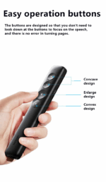 UGREEN Laser Pointer Wireless Remote Controller Presenter - 50654 ; Compatible with Windows, Mac OS, and Linux ; control with a range of up to 100m.
