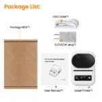 Label Thermal Printer Bluetooth Mobile Phone :  Portable PT-260 ,  Mobile Phone Compatibility  For Labeling Tag Name Price All-In-One Label Maker - BLACK