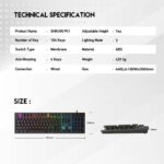 FANTECH P51S Gaming Keyboard and Mouse Combo, Gaming Headset and Headphone Stand Gaming Mouse Pad Wired RGB Rainbow Backlight PC Gamer Basic 5 in-1 Gaming Set