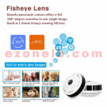 360 Degree  INFRARED SURVEILLANCE Camera - HD 2304×1926 P - Wi-Fi Globe Panoramic Camera - Fish eye - IR Night Vision Home Security Surveillance CCTV Cam