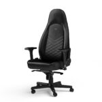 NOBLECHAIRS GAMING CHAIR - ICON BLACK -SYNTHETIC LEATHER "AWARD WINNING"