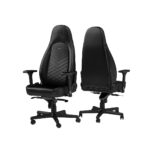 NOBLECHAIRS GAMING CHAIR - ICON BLACK -SYNTHETIC LEATHER "AWARD WINNING"