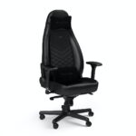 NOBLECHAIRS GAMING CHAIR - ICON BLACK -SYNTHETIC LEATHER "AWARD WINNING"