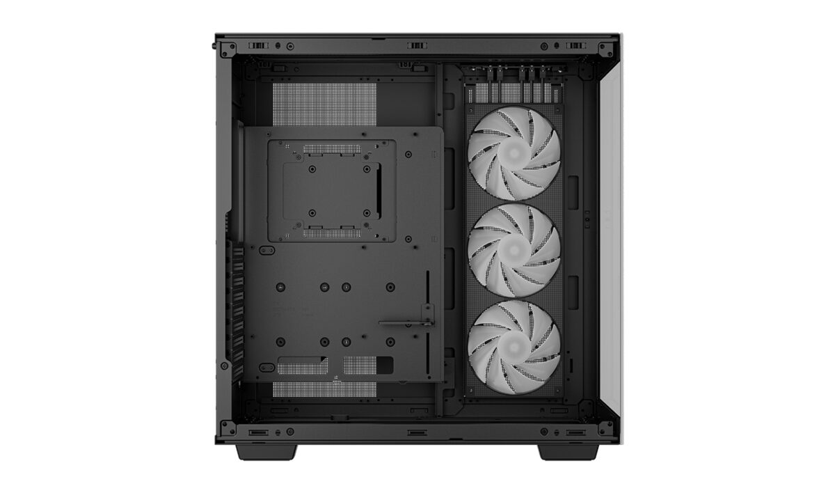 Deepcool CH780 Full Tower Gaming Case , up to E-ATX support ,PANORAMIC GLASS-DUAL , 3x140mm ARGB fans into a single 420mm unit - BLACK