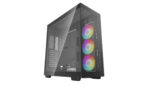 Deepcool CH780 Full Tower Gaming Case , up to E-ATX support ,PANORAMIC GLASS-DUAL , 3x140mm ARGB fans into a single 420mm unit - BLACK