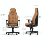ICON REAL LEATHER COGNAC/BLACK - NOBLE CHAIRS "AWARD WINNING"