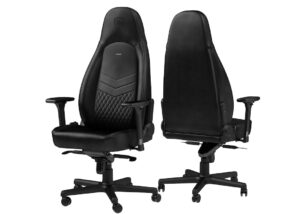 noblechairs - Gaming Chair - ICON REAL LEATHER BLACK "AWARD WINNING"