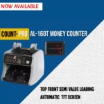 AL-160 UV MG Counterfeit Detect Front Loading Compact Money Counter Bill Counter Machine
