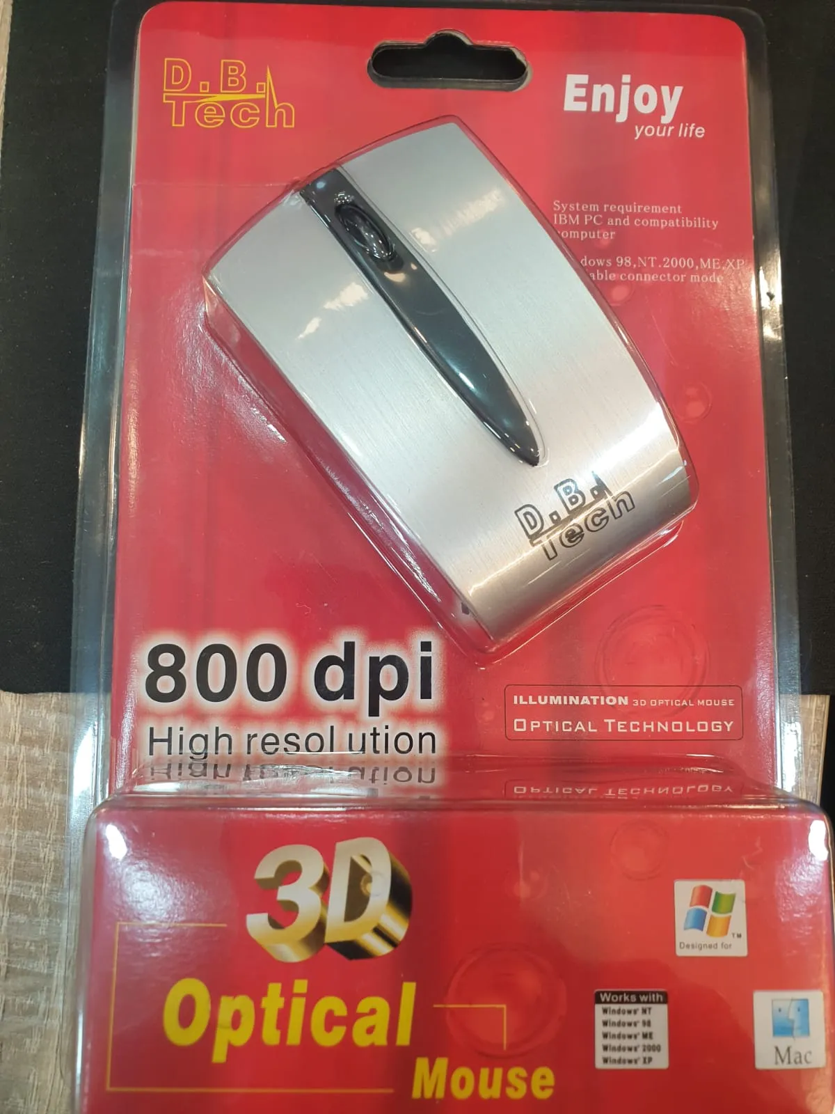 D.B TECH 3D OPTICAL MOUSE SILVER - Image 3