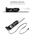 Graphics Card GPU VGA Bracket Holder RGB Customizable Frame Stand Aluminum + Acrylic ,12V RGB 4PIN / 5V ARGB 3PIN , SYNC Customizable , 25cm in length