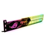 Graphics Card GPU VGA Bracket Holder RGB Customizable Frame Stand Aluminum + Acrylic ,12V RGB 4PIN / 5V ARGB 3PIN , SYNC Customizable , 25cm in length