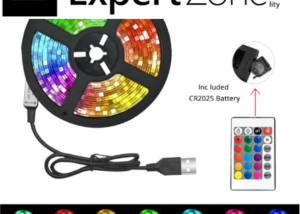 10m RGB Led Light Strip With 5v USb Connector, 24-key IR Remote For Easy Control Of Multicolor & Brightness,  For Tv Background, Gaming Room Or Festival Decorations