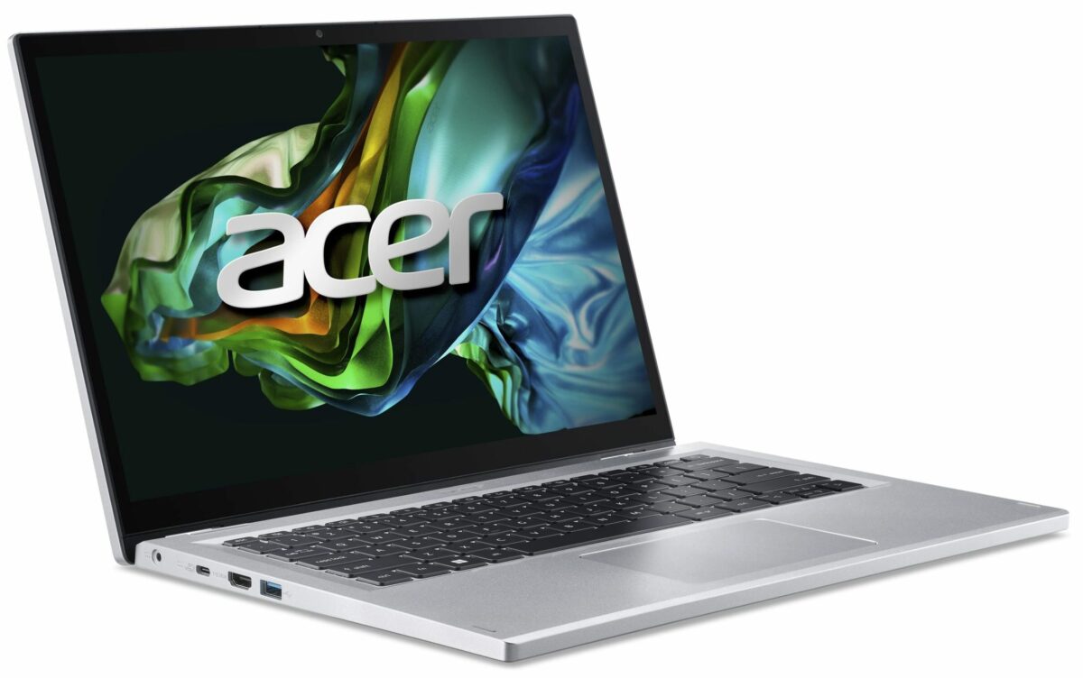 Acer Aspire 3 Spin 14 Convertible Laptop | 14" WUXGA IPS Touch Display | Intel Core i3-N305 | Intel UHD Graphics | 8GB LPDDR5 | 256GB SSD | Wi-Fi 6 | Windows 11 Home in S mode 