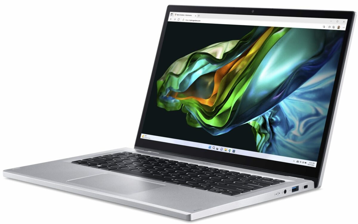 Acer Aspire 3 Spin 14 Convertible Laptop | 14" WUXGA IPS Touch Display | Intel Core i3-N305 | Intel UHD Graphics | 8GB LPDDR5 | 256GB SSD | Wi-Fi 6 | Windows 11 Home in S mode 