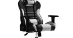 FURGLE CARRY SERIES RACING STYLE BLACK AND WHITE GAMING CHAIR - Image 3