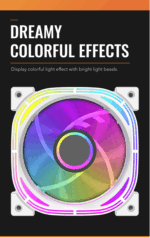 DARKFLASH INFINITY 24 PRO ARGB 5 FAN PACK INF24 5IN1 WHITE 120mm PWM Fan Speed : 800-1200±10%RPM ,Noise Level : 18-30 dB(MAX.) ,Airflow : 65CFM