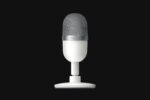 Razer Seiren Mini USB Condenser Microphone: for Streaming and Gaming on PC - Professional Recording Quality - Precise Supercardioid Pickup Pattern - Tilting Stand - Shock Resistant - Mercury White