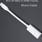 Thunderbolt Mini DisplayPort to HDMI Female Adapter Cable Mini DP / mDP / Display Port Male to HDTV COMPATIBLE WITH TABLETS , MacBook , iMac