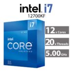 Intel Core i7-12700KF Gaming Desktop Processor 12 (8P+4E) Cores up to 5.0 GHz Unlocked LGA1700 600 Series Chipset 125W