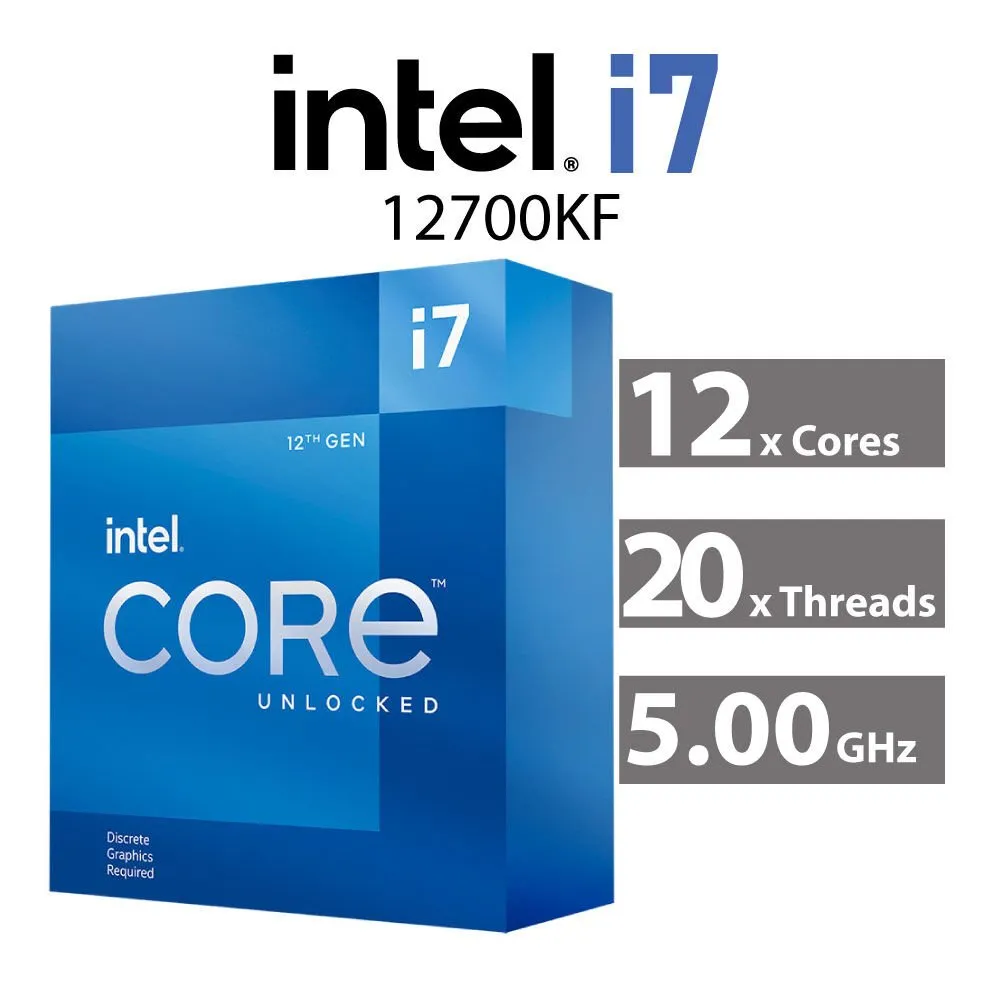 intel-core-i7-12700kf-alder-lake-12-core-3.60ghz Intel Core i7-12700KF Gaming Desktop Processor 12 (8P+4E) Cores up to 5.0 GHz Unlocked LGA1700 600 Series Chipset 125W