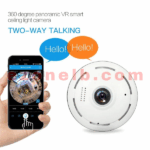 360 Degree  INFRARED SURVEILLANCE Camera - HD 2304×1926 P - Wi-Fi Globe Panoramic Camera - Fish eye - IR Night Vision Home Security Surveillance CCTV Cam