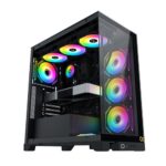 Easy SSD/HDD/PSU Installation, Easy Cable Management.Multiple Cooling Fan placement up to 8 x 12cm Fans.Liquid Cooling Radiators Compatibility: MB Panel: 360mm / Top:360mm / Rear:120mm