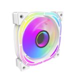 DARKFLASH INFINITY 24 PRO ARGB 5 FAN PACK INF24 5IN1 WHITE 120mm PWM Fan Speed : 800-1200±10%RPM ,Noise Level : 18-30 dB(MAX.) ,Airflow : 65CFM
