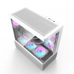 DARKFLASH DS900 Air ATX PC 5 FAN ARGB Case - WHITE . 270 degree Panoramic design ; Air Inlet design create better airflow; USB Type-C Included ; USB Type-C